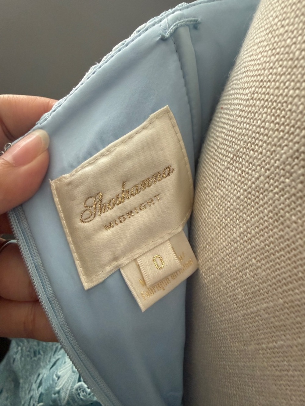 Shoshanna Strapless Light Blue Lace Peplum Midi Dress Kentucky Derby - Picture 4 of 6